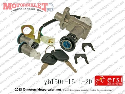 Ersi Motor YB150T-15 T-20 Kontak Kilit Seti